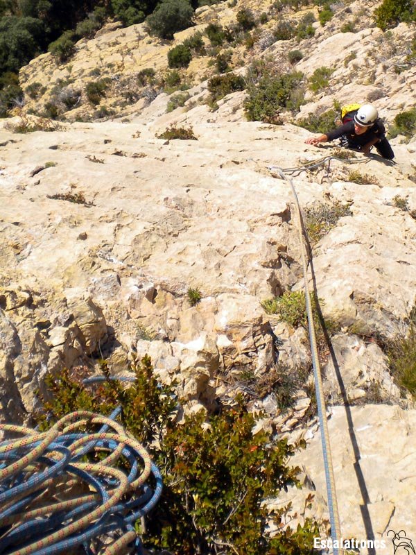 La Paula desmuntant el tercer llarg